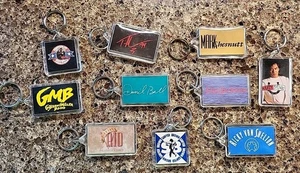 Keychains Country Music Artists Lot of 10 Ala Jackson Tim McGraw Sawyer Brown - Picture 1 of 3