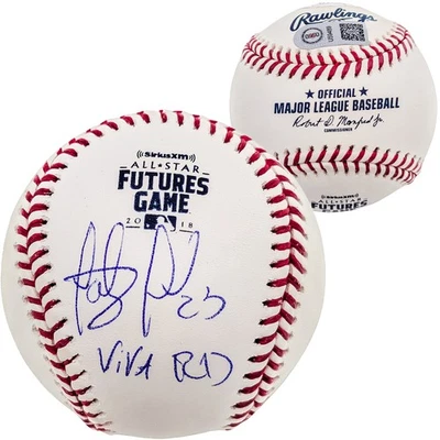 Fernando Tatis Jr Auto MLB 2018 All Star Futures Game Logo Baseball Viva RD JSA - Image 1 of 4