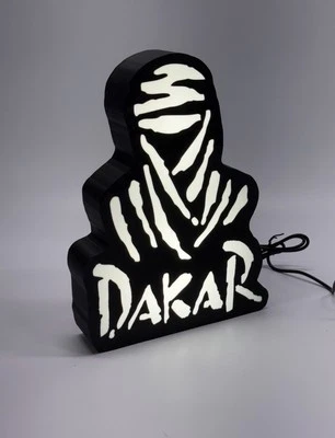 Custom Dakar LED garage sign 10 in. tall or Wall Decor with key holes o Stand - Image 1 of 4