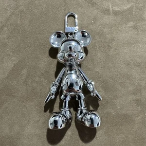 NEW - Baublebar X Disney Mickey Mouse Bag Charm Solver Tone - Picture 1 of 11