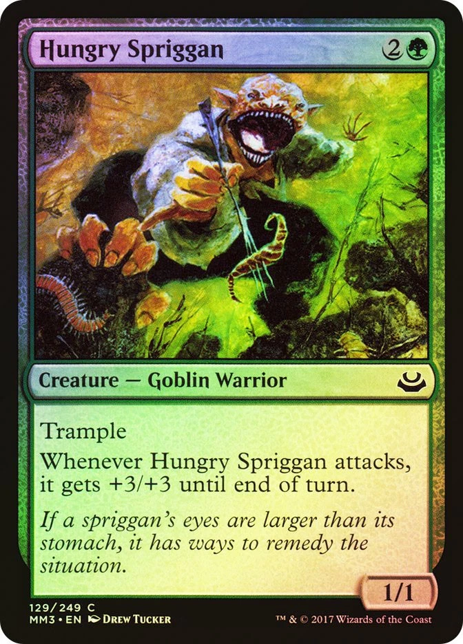 MTG FOIL Hungry Spriggan  - Modern Masters 2017 #129 - Image 1 of 1