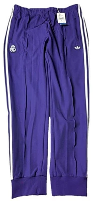 PANTALONES DEPORTIVOS ADIDAS REAL MADRID CF TERRAZA ICONOS PÚRPURA HOMBRE TALLA XL $90 JF2579 Foto 1 de 4