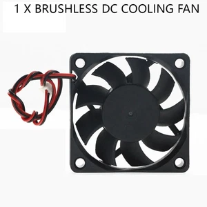DC Cooling Fan 60x60x15mm 6015 9 blades 5V 0.2A 2pin Connector 1 x Brushless - Afbeelding 1 van 6