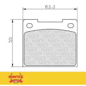 Almohadillas de disco clásicas Mintex MGB533C - Imagen 1 de 1