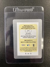 2014 TOPPS BASEBALL MINI ONLINE EXCLUSIVE PRINTING PLATE TIGERS IAN KINSLER 1/1