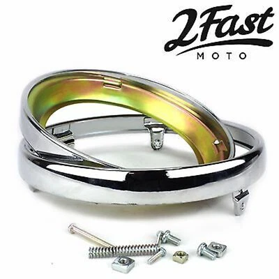 Chrome Headlight Ring Retainer for Honda CB500 CB750 GL1200 33101-300-673 - Image 1 of 4