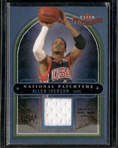 2003-04 Fleer Patchworks #NP/AI Allen Iverson National Patchtime USA #/200 - Picture 1 of 2