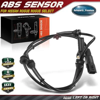 1x Sensor de velocidad de rueda ABS para Nissan Rogue 2015-2017 Rogue Select 2015 AWD trasero Foto 1 de 4