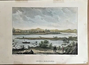 Alcala De L'Ebro. Ínsula Barataria.v. Carderera Lo Pintó.lit.de Asselineau, - Bild 1 von 1