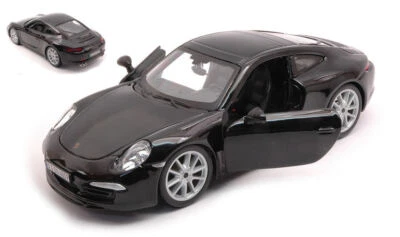 MODELLINO AUTO STATICO BURAGO PORSCHE 911 991 2011 NERO MODELLISMO SCALA 1:24 - Immagine 1 di 2