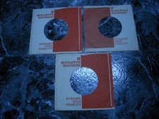  45 COMPANY SLEEVES.  LOT OF THREE ROULETTE.