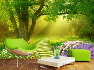Forest Boulevard Removable Wall Mural Sticker Wallpaper Home Decor Art Sticker - Picture 1 of 8