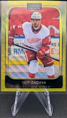 2021-22 O-PEE-CHEE PLATINUM FILIP ZADINA NEON YELLOW SURGE #145 – FRESH PULL! - Image 1 of 2