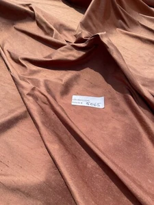 DESIGNER QUALITY IRIDESCENT SILK DUPIONI, HAND WOVEN - RICH EARTH!!! - Picture 1 of 4
