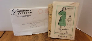 Vestido vintage Willi of California #M 477 talla 12 patrón pedido por correo sin cortar SMO1 - Imagen 1 de 1