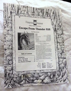 1993 Challenger Dungeons & Dragons Escape From Thunder Rift Adventure (TSR) 9437 - Picture 1 of 2