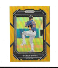 2023 Panini Prizm Hunter Brown GOLD PRIZM #10/10