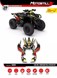 KIT DE CALCOMANÍAS ADHESIVAS GRÁFICAS CAN-AM RENEGADE ATV - Imagen 1 de 3