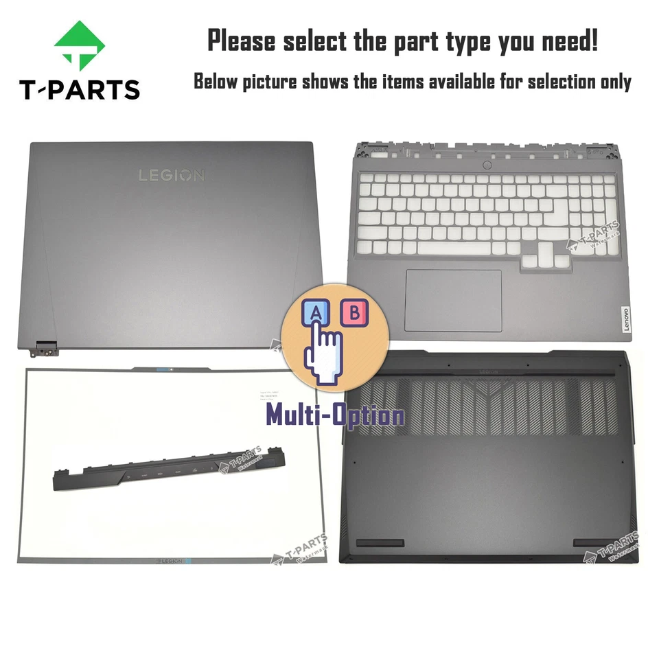 Lcd Cover/Bezel/Palmrest/Bottom/Cap Lot For Lenovo Legion 5 Pro 16ARH7H 16IAH7H