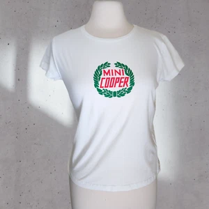 OEM Genuine Mini Cooper T-Shirt Women's Size XS White Wreath Christmas Holiday - Picture 1 of 12