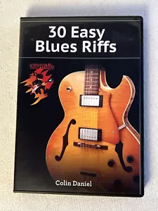 30 Easy Blues Riffs By Colin Daniel (DVD, 2 Disc, RiffNinja) DVD Only/No Booklet - Foto 1 di 9