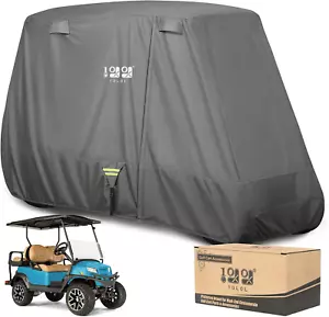 10L0L Golf Cart Cover, 80" Roof, Waterproof, Universal for 2/4 Passengers - Picture 1 of 8