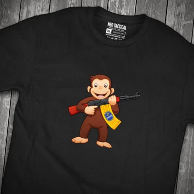 Camiseta Curious George AK-47 Foto 1 de 4