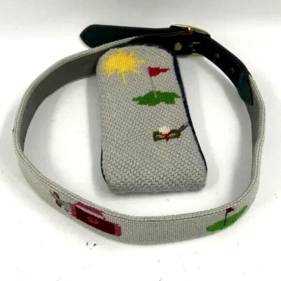 Estuche para gafas cinturón de golf para mujer a juego tela gris disfraz águila Foto 1 de 4