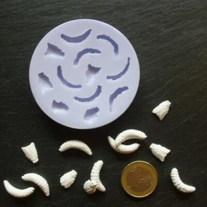 Silikonform Maden Fliegen / Tortendekoration Muffin Topper Fondant Halloween DIY - Bild 1 von 7