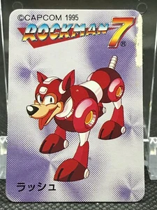 MEGA MAN 7 MINI CARD TCG CAPCOM BANDAI 1995 JAPAN Very Rare F/S - Picture 1 of 12