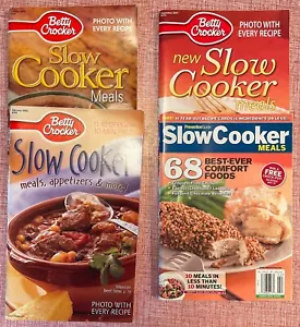 Vintage Betty Crocker Slow Cooker Recipe Booklet Crockpot Instant Pot Lot of 4 - Picture 1 of 9