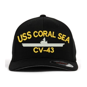 Gorra Flexfit Flex Fit USS CORAL SEA CV-43 ENVÍO - Imagen 1 de 6
