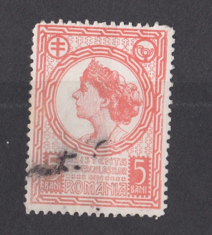 ROMANIA STAMPS 1913 TUBERCULOSIS MEDICINE QUEEN MARIA USED POST Cover