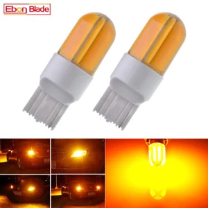 2 X T20 7440 W21W LED Car Lights Amber Orange Silica Turn Signal Bulb Lamp 12V - Foto 1 di 6