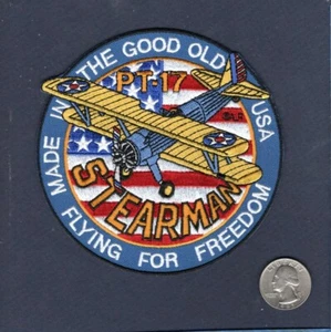 Stearman PT-17 KAYDET NAVY USAF Air Corps Pilot Training Boeing Squadron Patch - Picture 1 of 1