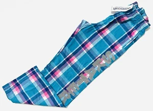 Boxercraft Girls Checkered Flannel Pajama Pants "SKATER" Sz L (14-16) Blue, Pink - Picture 1 of 11