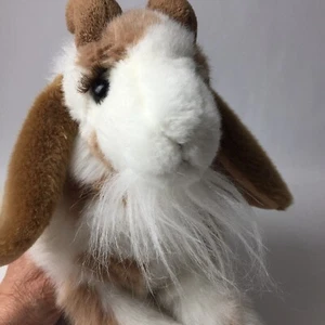 Douglas Cuddles Toys DLux Brady The Goat Plush Stuffed Animal Spotted Soft Clean - Picture 1 of 12