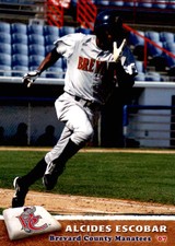 2007 Brevard County Manatees Grandstand #12 Alcides Escobar Vargas Venezuela VZ 