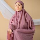 Lightweight muslim prayer gown for woman / prayer robe / mukena for travel Mauve