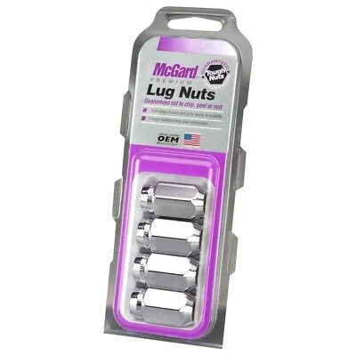 McGard 64000 Cromo Cono Asiento Estilo Tuercas (1/2" - Tamaño 20 Roscas) - Juego de 4 Foto 1 de 4