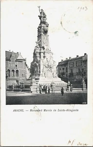 Belgium Anvers Antwerp Monument Marnix de Sainte Aldegonde Vintage Postcard B101 - Picture 1 of 2