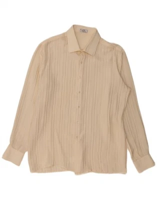 Camisa para hombre INGRAM mediana beige seda RM03 Foto 1 de 3
