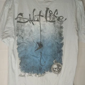Saltlife Medium Pocket Tshirt Pre-owned White - Picture 1 of 5