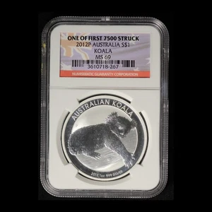 2012-P Australia Silver Koala NGC MS69- Free Shipping USA - Picture 1 of 3