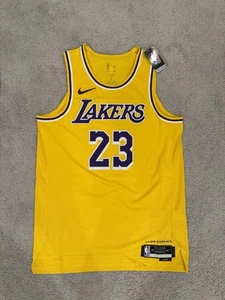 LeBron James Los Angeles Lakers Nike Authentic Jersey - Icon Edition-Gold XL/48 - Picture 1 of 8