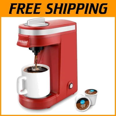 Lightweight Red Coffee Maker for K Capsules: Effortless Brewing Anywhere - Image 1 of 4