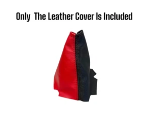 For 2001-2004 Chevy Corvette C5 Z06 Torch Red & Black Leather Shift Boot Cover - Bild 1 von 4