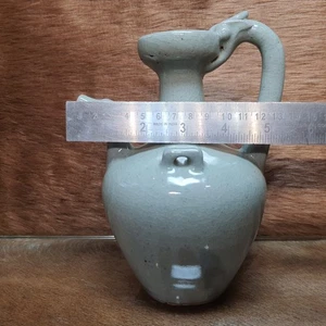 SUPER RARE MUSEUM A Yue Celadon Chicken-Head Ewer, Eastern Jin dynasty 7 X 5” - Picture 1 of 10