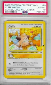 2021 POKEMON CELEBRATIONS CLEFFA #20 PSA 10 GEM MINT NEW - Picture 1 of 2