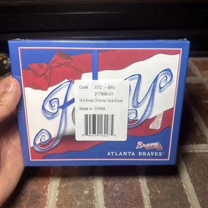MLB ATLANTA BRAVES Holiday Christmas Cards Box of 15 Cards / Envelopes New 9/275 - Picture 1 of 5